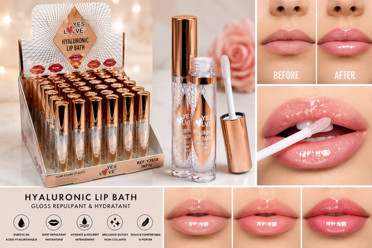 Gloss à lèvres hydratant à l'acide hyaluronique